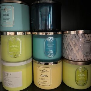 8 Bath & Body Works White Barn PALO SANTO 3 Wick Candle 14.5 oz EACH